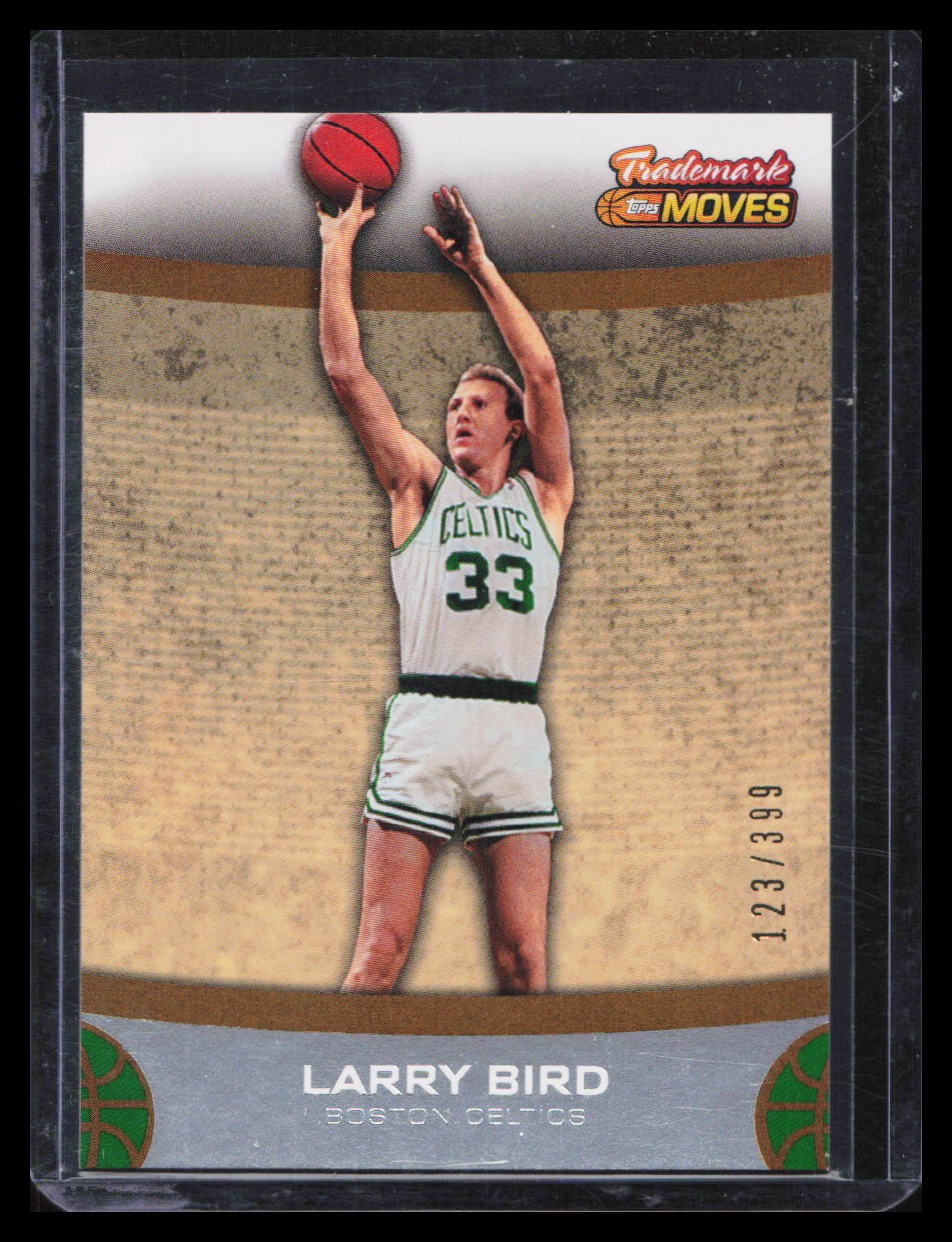 2007-08 Topps Trademark Moves Larry Bird #45 Orange SN, /399