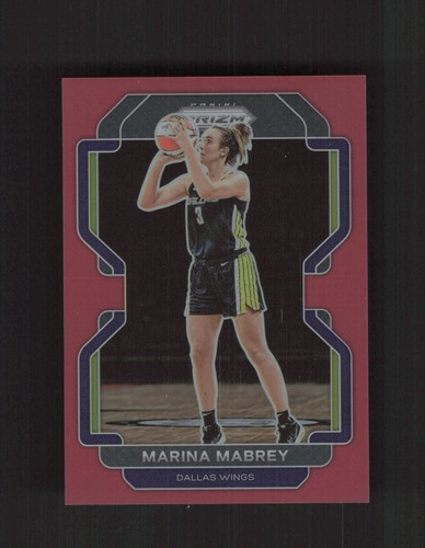 2022 Panini Prizm WNBA #90 Marina Mabrey Red #/199