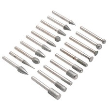 20 Pcs Diamond Drill Bits with 1/4 Inch Shank for Stone DIY Grinding, Polishing