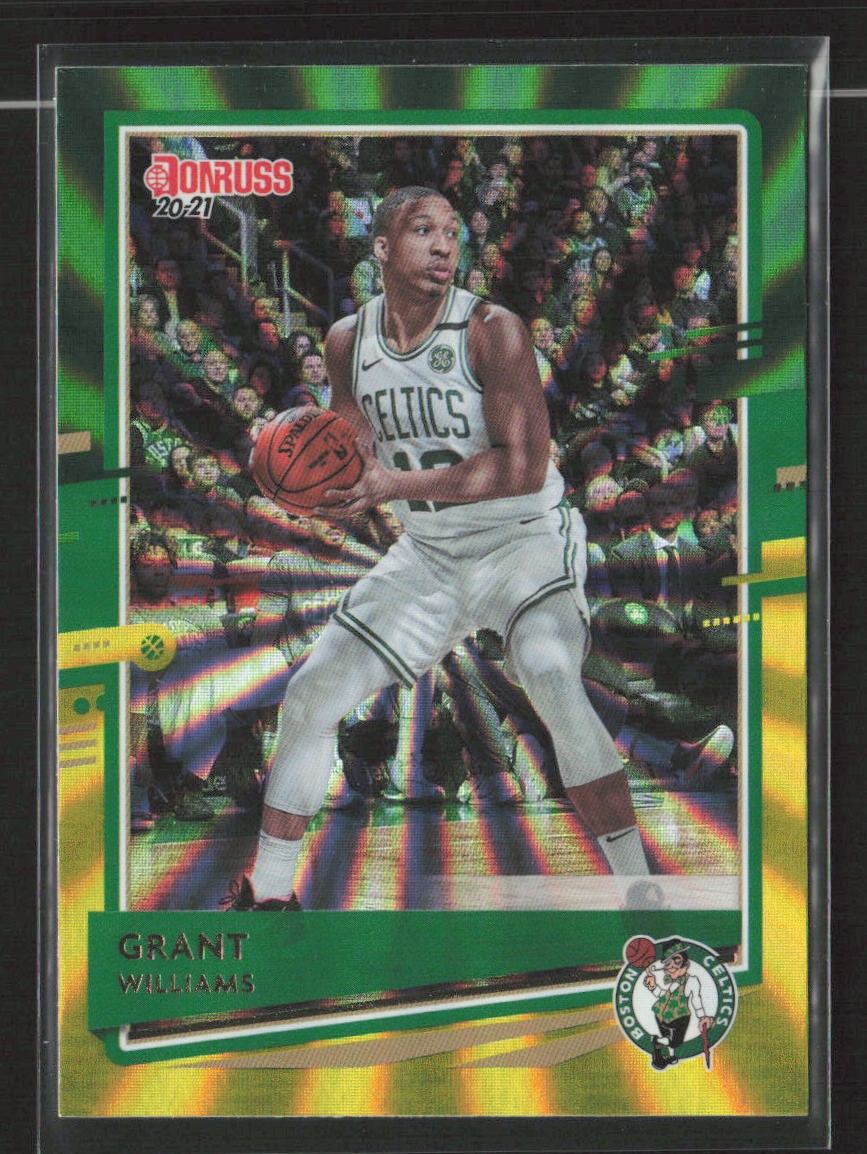 Grant Williams 2020-21 Donruss #72 Holo Green and Yellow Laser