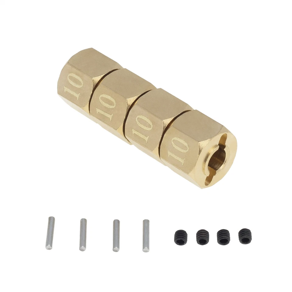 4x Wheel Hex Hub 10mm For Axial SCX10 90046 RR10 RGT 86100 MST GEN 8 RC Crawler. - Image 4 of 4