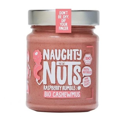 NAUGHTY NUTS Bio Cashewmus Raspberry Rumble - Vegane, 100% Natürlich, Ohne 