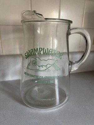 1970 s Swampwater Alligator glass pitcher Scheffeline and Co NY.