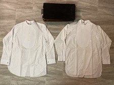 1920s ARROW TUXEDO BIB FRONT TUXEDO DRESS SHIRTS PAIR MINT UNWORN Sz 15 BOX