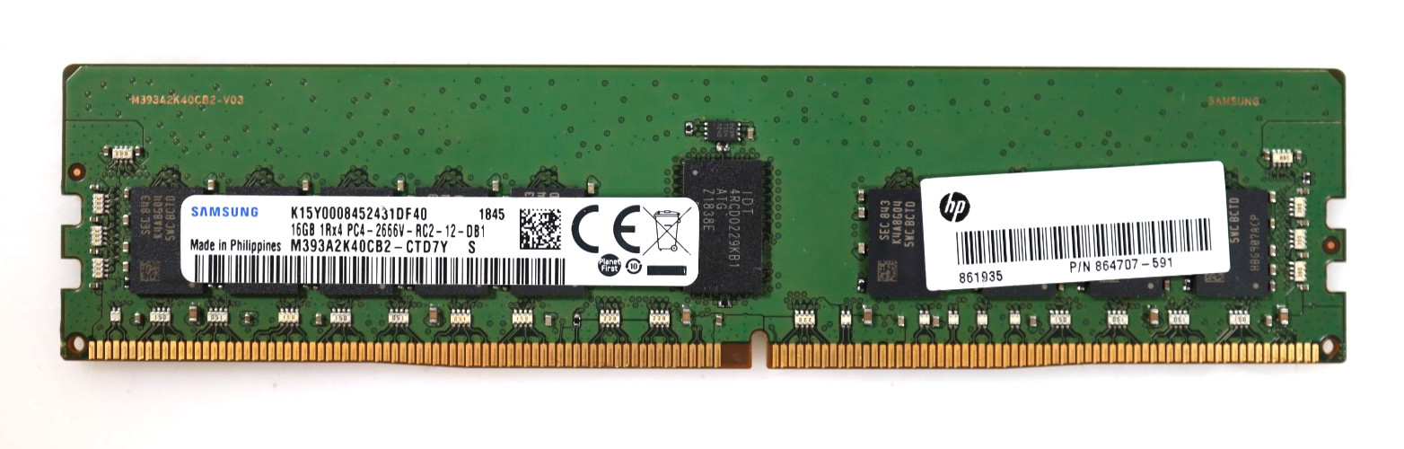 16GB Samsung M393A2K40CB2-CTD DDR4 PC4-2666V RDIMM Server Memory