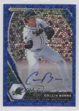 2021 Panini Prizm Draft Picks Blue Donut Circle 4/25 Collin Burns Auto 0r4