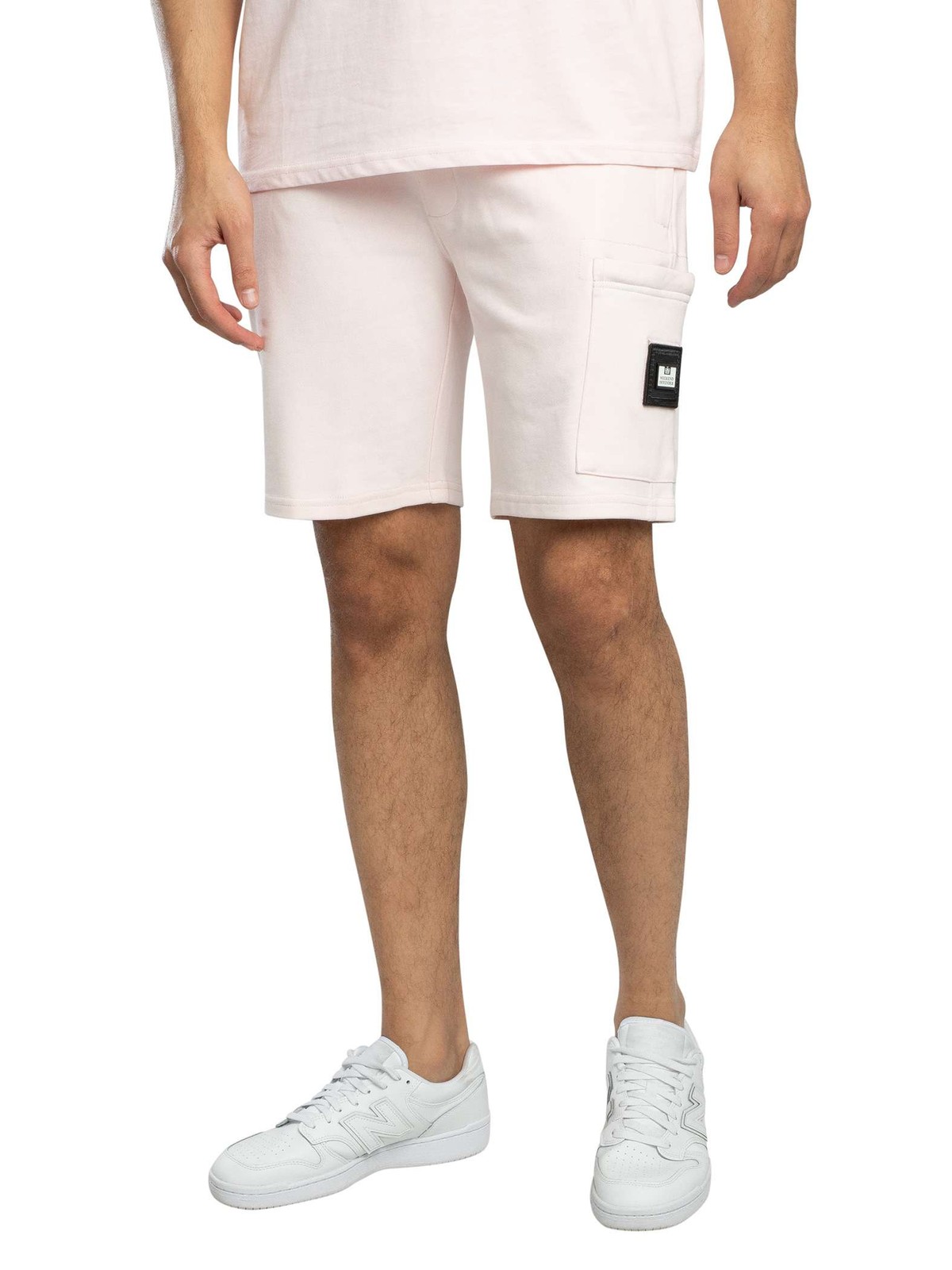 Weekend Offender Hawkins Zip Pocket Sweat Shorts, Soft Pink - L