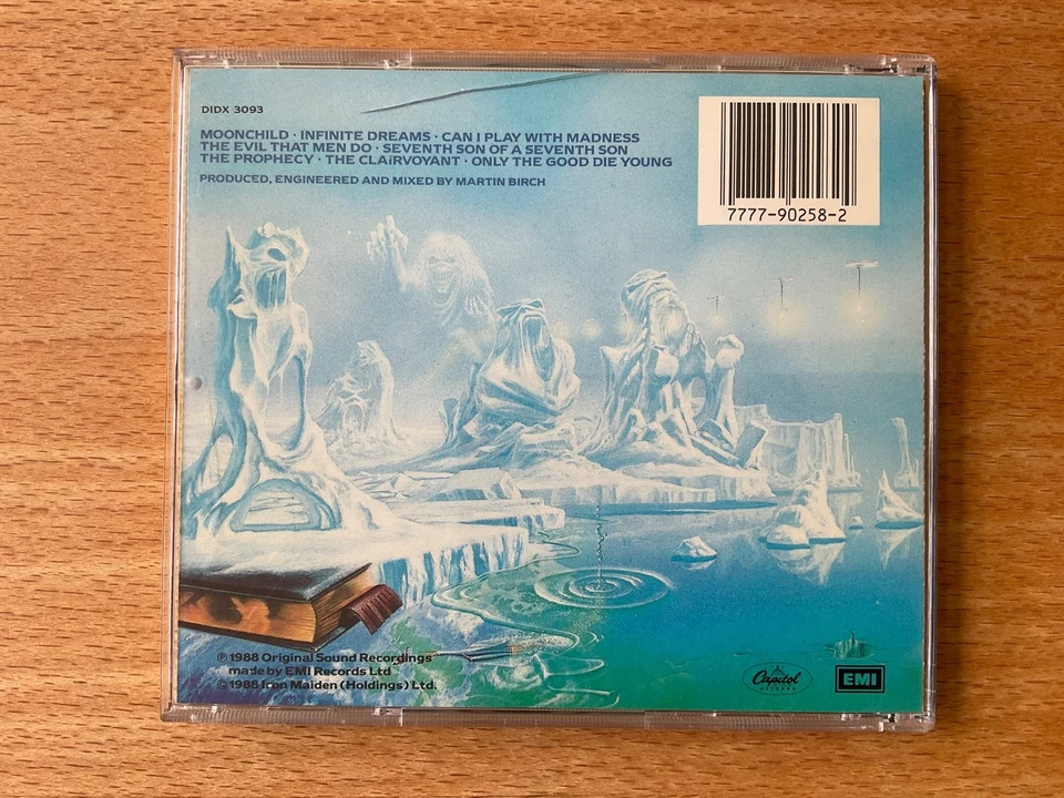 CD Iron Maiden Seventh son of a seventh son, 1st press, Capitol Made in U.S.A. - Bild 2 von 4