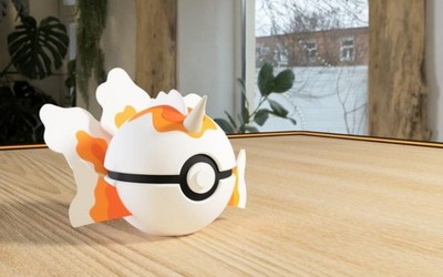 Goldini Pokéball 3D Figur Deko Pokémon Ball Geschenkidee Merchandise