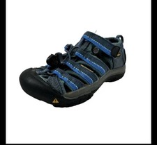 Boys Keen Outdoor Sandals Blue Black Closed Toe Hiking Sport Size 12
