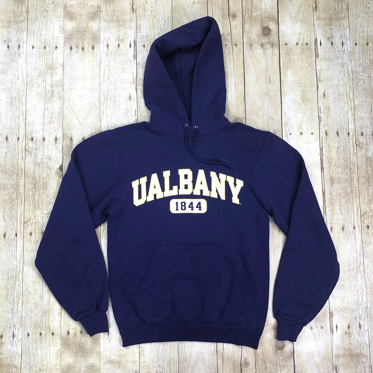 University At Albany Hoodie Women XS Purple Sweatshirt Pullover UAlbany Champion