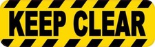 10in x 3in Keep Clear Sticker Car Truck Vehic...