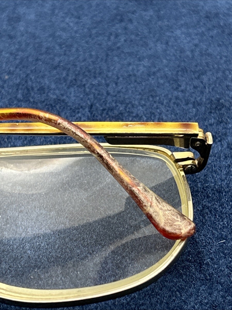 Vintage On Guard Aviator Eyeglasses Frame OG Z87 GEP Gold 