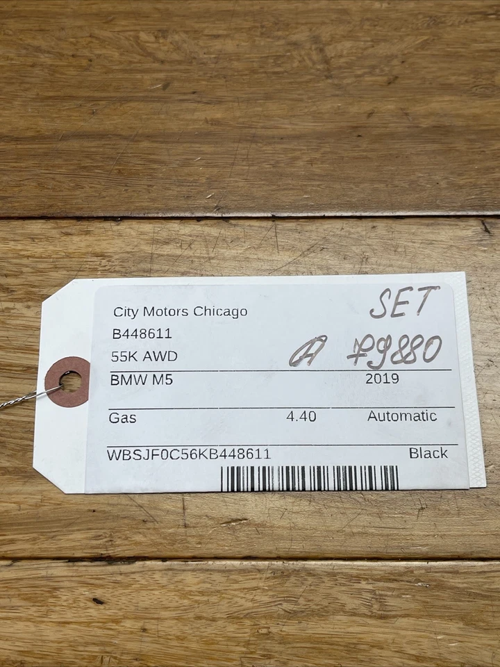 2018-2024 BMW M5 F90 Roof Top Interior Grab Handle Set Black OEM *NOTE* - Image 2 of 4