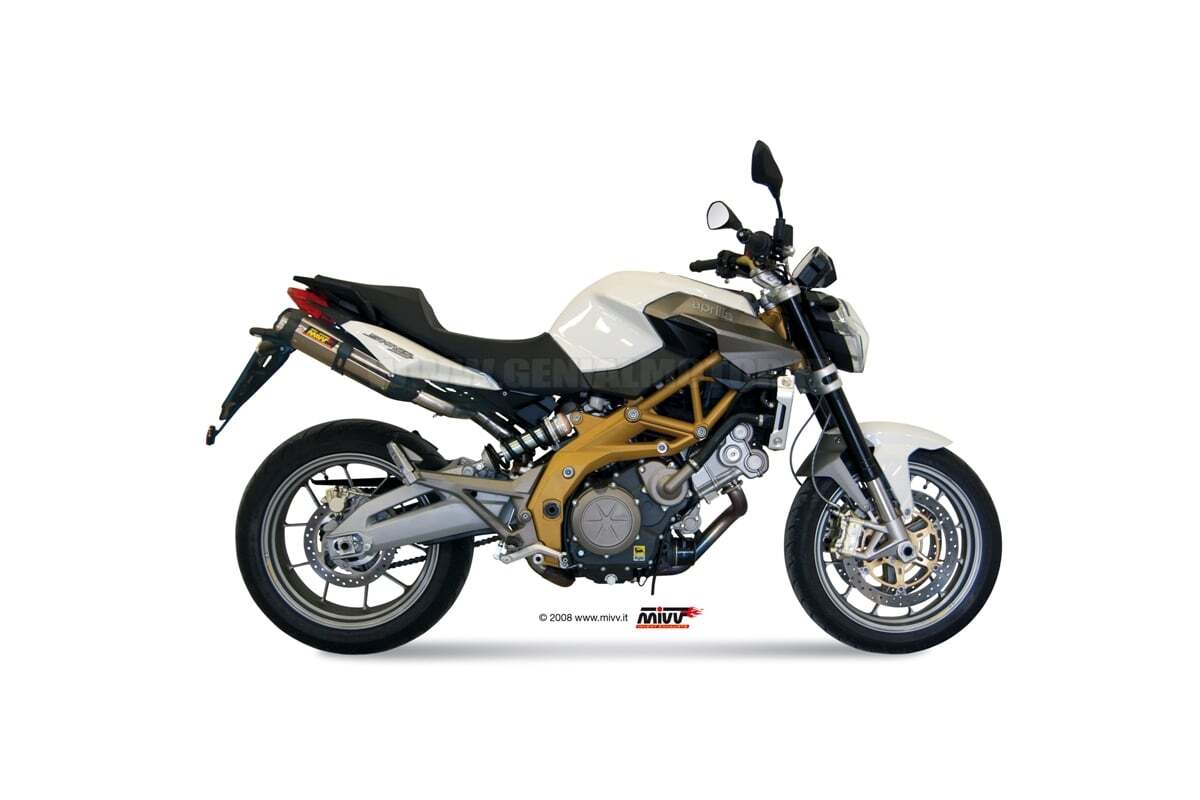 Mivv Approved Exhaust Mufflers Suono Steel for Aprilia Shiver 750 2008 > 2016