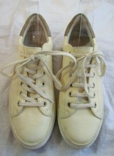 Joie Ivory Leather Sneakers Size 36 US 5.5/6