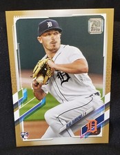 BEAU BURROWS 'DETROIT TIGERS' 2021 TOPPS GOLD SHORT PRINT CARD 1919 OF 2021