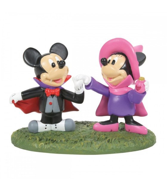 Figurine Mickey et Minnie en costume d'Halloween pour revivre la magie des parcs en famille