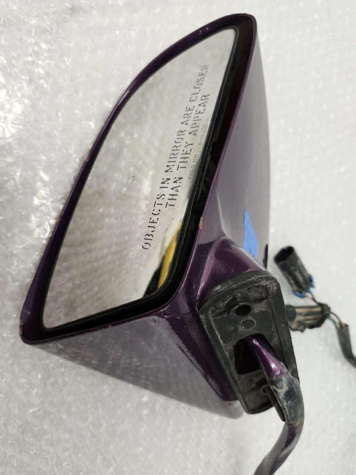 Espejo de puerta derecho Corvette 88-96 C4 vista lateral del pasajero púrpura OEM DEFECTOS DAÑOS Foto 4 de 4