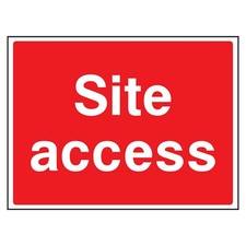 Site Access Sign or Sticker | CONS0070