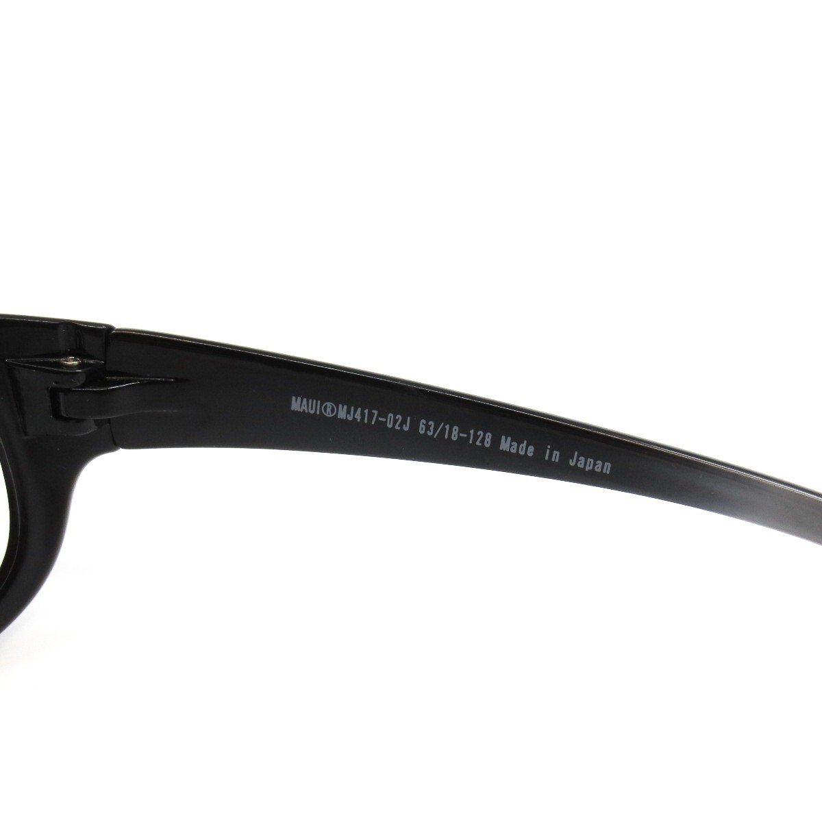 Maui Jim Twin Falls MJ 417-02J Black Wrap Sunglasses Frames
