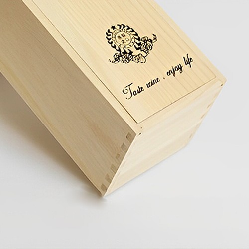 Single Bottle Wine Box With Lid Decorative Wood Grain Reusable Storage Box _ha - Picture 3 of 12