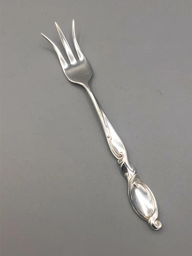 Silver Swirl by Wallace Sterling Silver Lemon Fork 5.25"