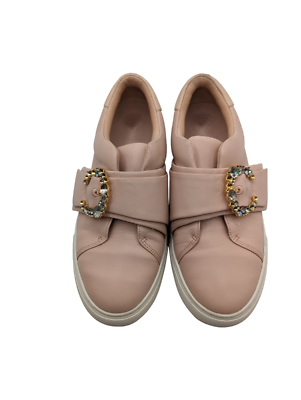 Tory Burch Women's Greer Sneaker Pink Leather Shoes Style 66271 Size US 5 |  eBay