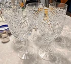 Vintage Waterford Glass Crystal POWERSCOURT Water goblet   5 available