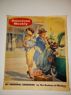 The American Weekly Nov 2, 1958 Duchess of Windsor, Ellery Queen, Ingrid Bergman