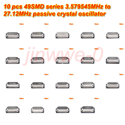 Chip oscillatore passivo a cristallo di quarzo HC-49S/SMD 3.579545 3.6864 4 4.096 4.194304 4.332 4.433619 5 6 6.144 7.3728 8 MHz