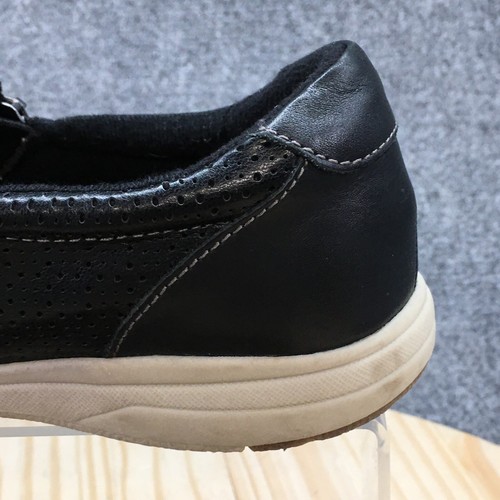 Earth Origins Shoes Womens 7 M Elsie Slip On Loafers Black Zip Comfort Round Toe - 第 13/17 張圖片