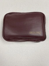 Delta Airlines Vintage First Class Amenities Toiletries Travel Kit Bag. Mint