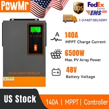 POWMR 140A MPPT Solar Charge Controller Max500V Lithium Battery Y solar adapter