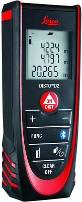 DISTO D2 New 100M/330Ft Metric Imperial Laser Distance Measure with Bluetooth 4.