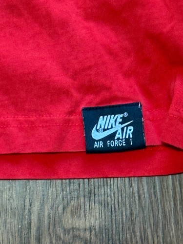 Y2K NIKE Freestyle Broken Ankles Air Force 1 Graphic T-Shirt Sz Medium RED - Picture 6 of 6