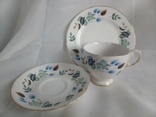 Colclough Linden Trio Cup Saucer Tea Plate Vintage Bone China Made In England