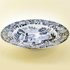BLUE ITALIAN by Spode Rim Fruit Dessert Bowl 6.5" NEW NEVER USED made in England