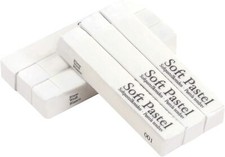 6 Pcs Soft Pastel Drawing Chalk Set Square Sketch Painting white