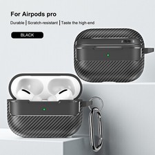 Fiber Pattern Earphone Case Fr Airpods Pro 3 2025/4th/Pro 2nd/3rd Gen Hard Cover