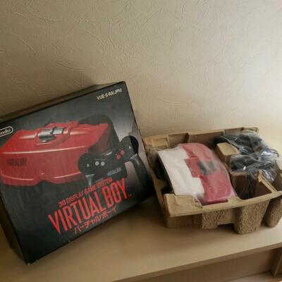 Nintendo Virtual Boy VUE Console Pad,stand,Adapter pack Boxed NEW