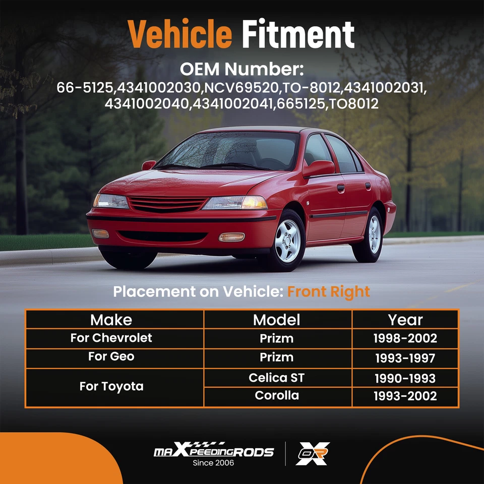 Eje CV lado derecho del pasajero derecho derecho derecho para Prizm Celica Corolla Foto 4 de 4