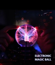 Schylling 3 PLASMA BALL LAMP TOUCH SENSITIVE ATMOSPHERE NIGHT LIGHT DESK DECOR