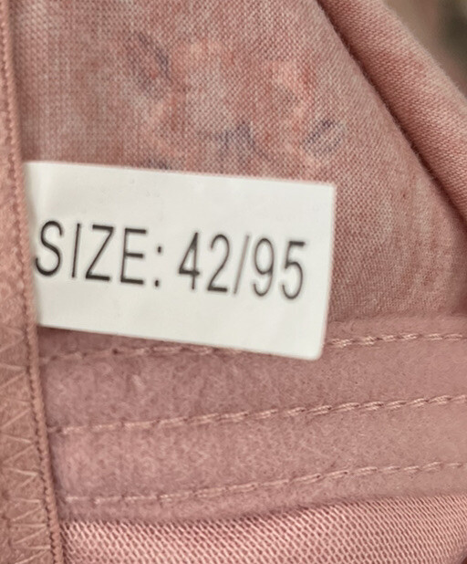 Simiyou Fashion Underwear Bra No. 23 Size 42/95 Peach Floral New with