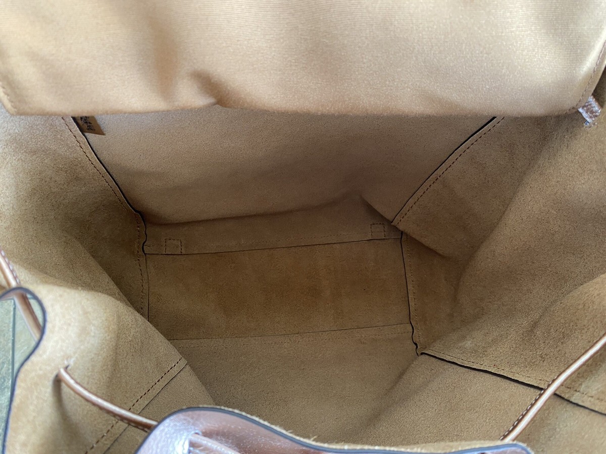 AUTHENTIC COACH ROSE GOLD METALLIC LEATHER DERBY BACKPACK 