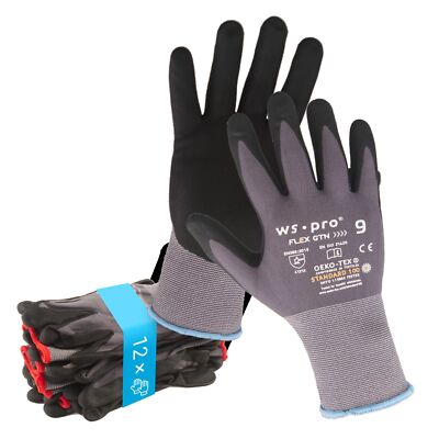 RS Ultra Tec Montagehandschuhe - 12 Paar Nylon Mit PU-Beschichtung