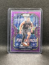 2020 Panini Prizm Terrell Lewis RC Rookie Purple Disco No Huddle #’d/35 Rams 🏈