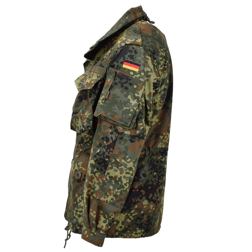 Leo Kohler military combat tactical jacket lightweight field flecktarn camo - Image 2 of 4