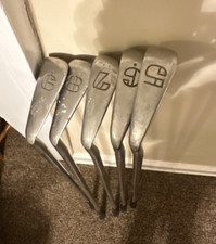 Vintage Spalding Executive Irons Set of 5 Stiff Steel Shafts All Original RH