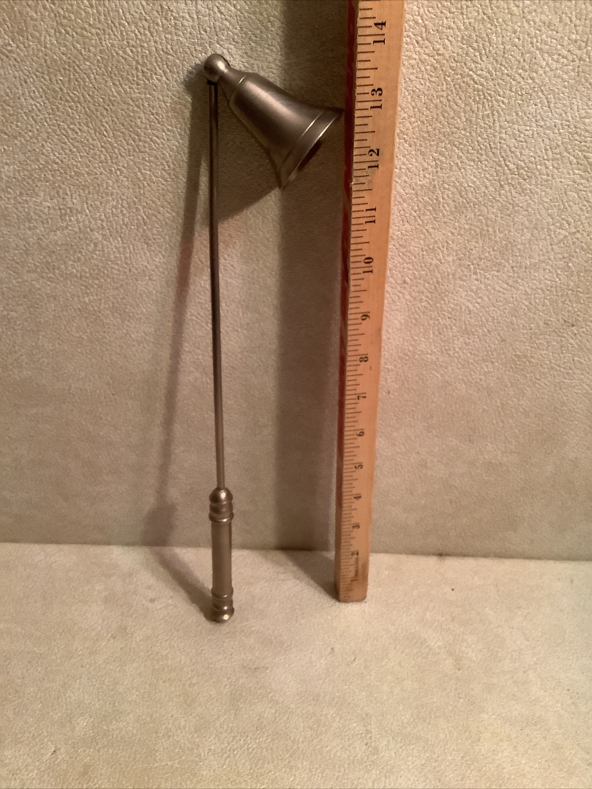 Aluminum Metal Candle Flame Snuffer w/ Wick Holder.
